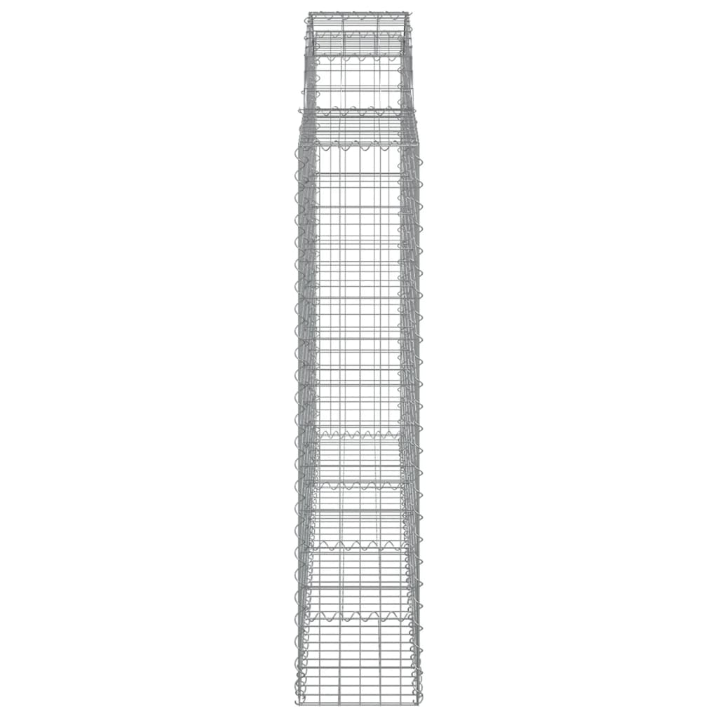 vidaXL Συρματοκιβώτια Τοξωτά 20 τεμ. 200x30x140/160 εκ. Γαλβαν. Ατσάλι