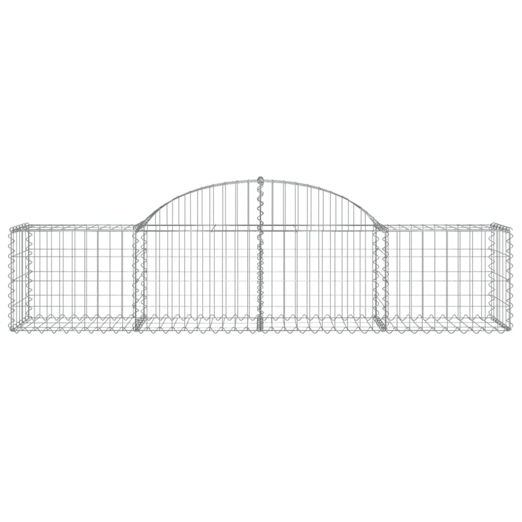 vidaXL Συρματοκιβώτια Τοξωτά 25 τεμ. 200x50x40/60 εκ. Γαλβαν. Ατσάλι