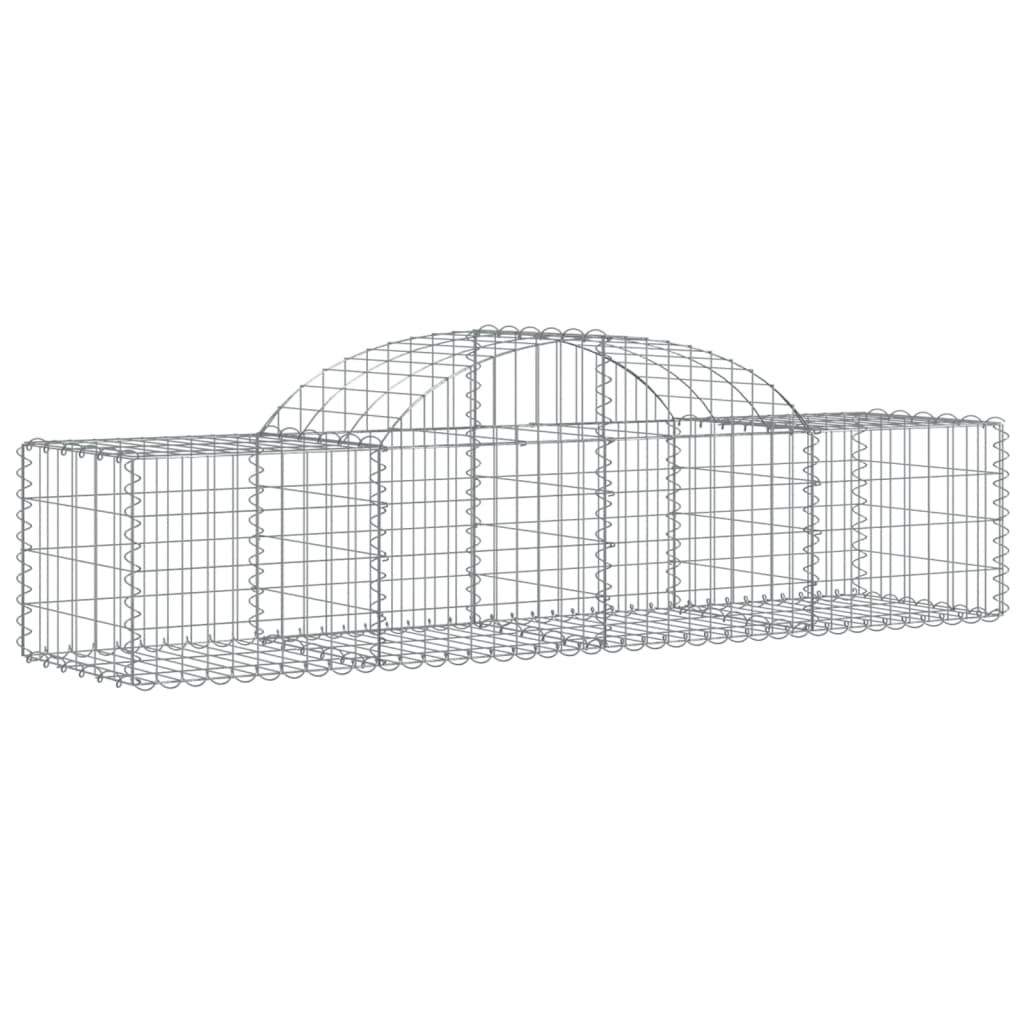 vidaXL Συρματοκιβώτια Τοξωτά 30 τεμ. 200x50x40/60 εκ. Γαλβαν. Ατσάλι