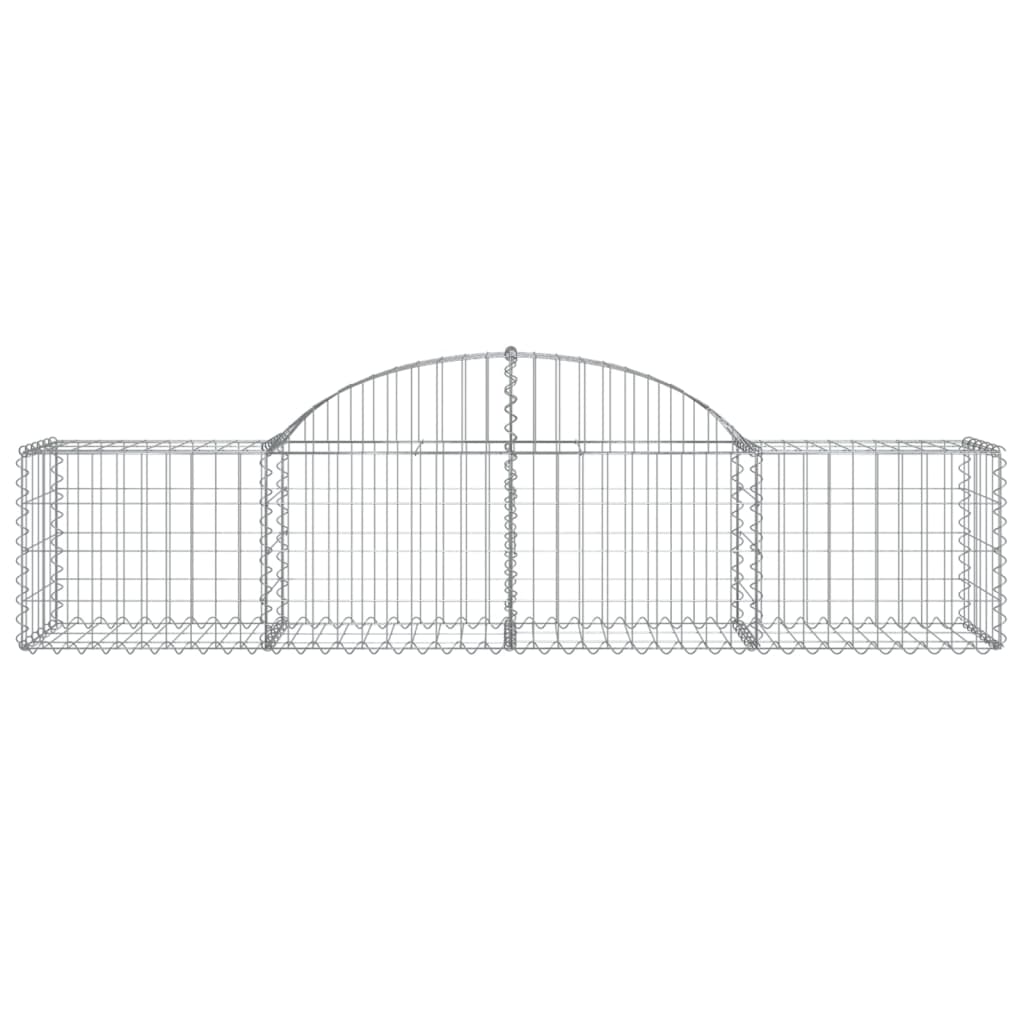 vidaXL Συρματοκιβώτια Τοξωτά 50 τεμ. 200x50x40/60 εκ. Γαλβαν. Ατσάλι