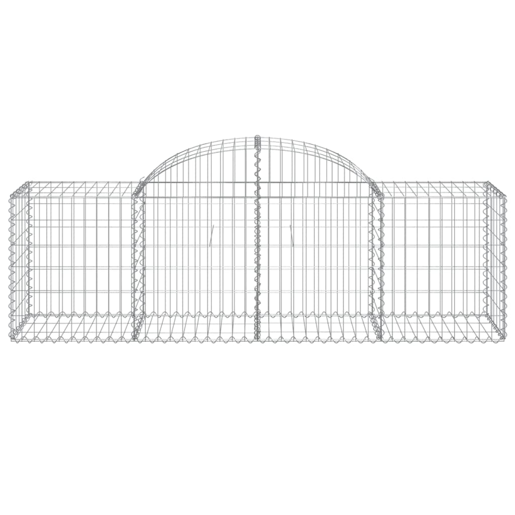 vidaXL Συρματοκιβώτια Τοξωτά 25 τεμ. 200x50x60/80 εκ. Γαλβαν. Ατσάλι