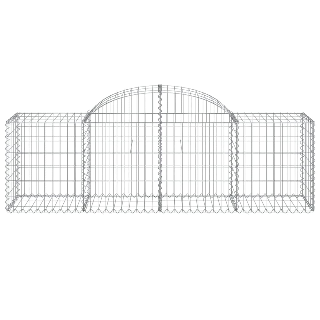 vidaXL Συρματοκιβώτια Τοξωτά 30 τεμ. 200x50x60/80 εκ. Γαλβαν. Ατσάλι