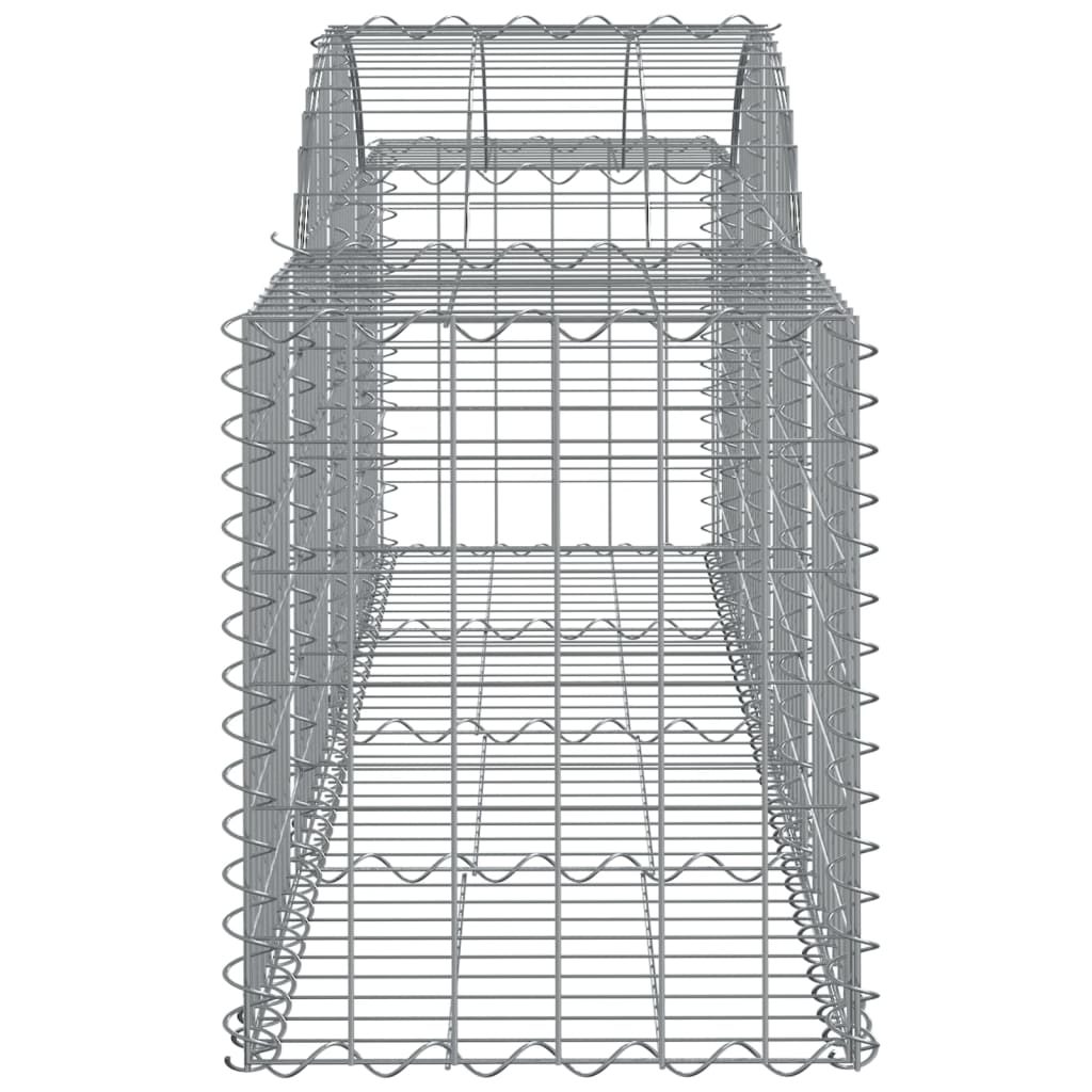 vidaXL Συρματοκιβώτια Τοξωτά 30 τεμ. 200x50x60/80 εκ. Γαλβαν. Ατσάλι