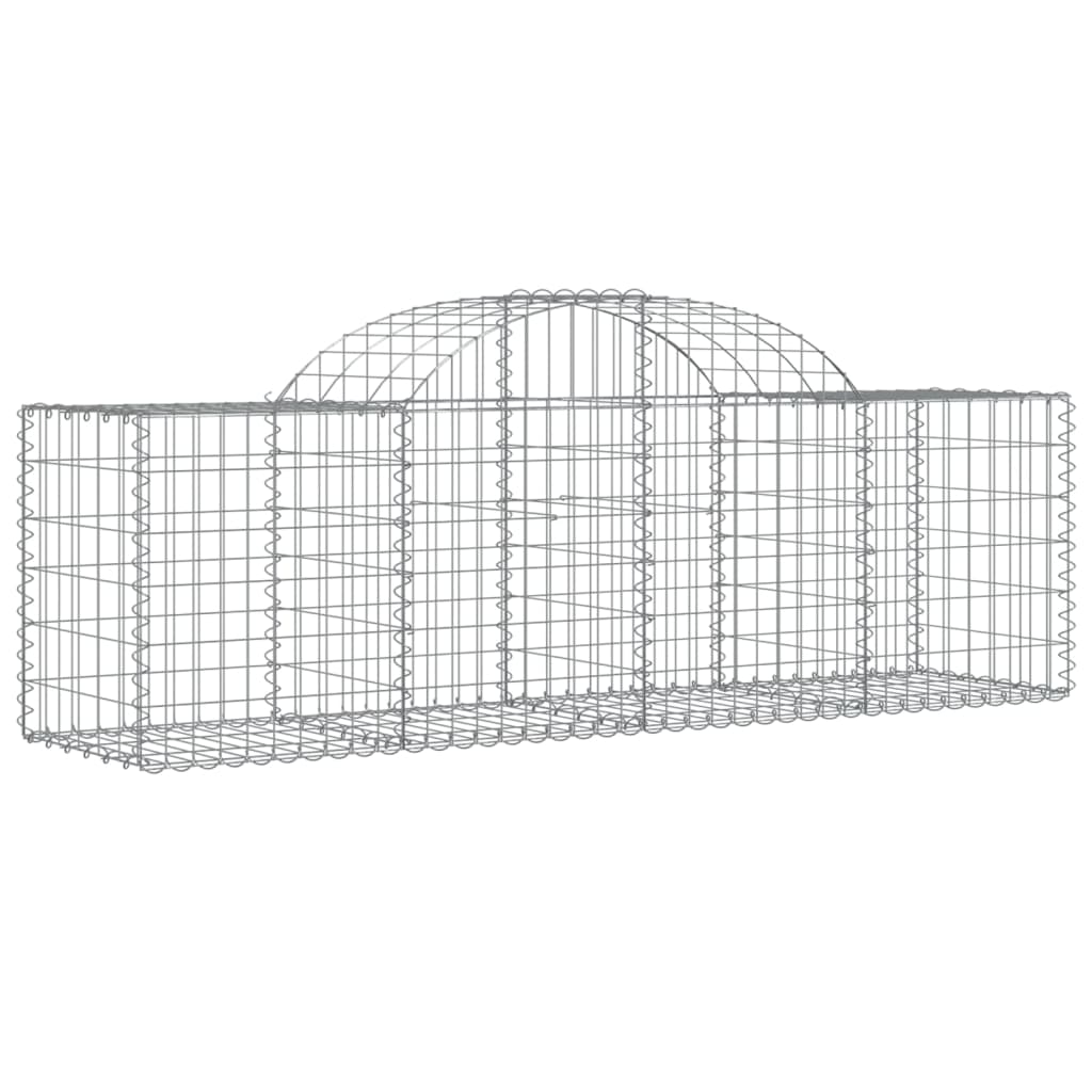 vidaXL Συρματοκιβώτια Τοξωτά 40 τεμ. 200x50x60/80 εκ. Γαλβαν. Ατσάλι