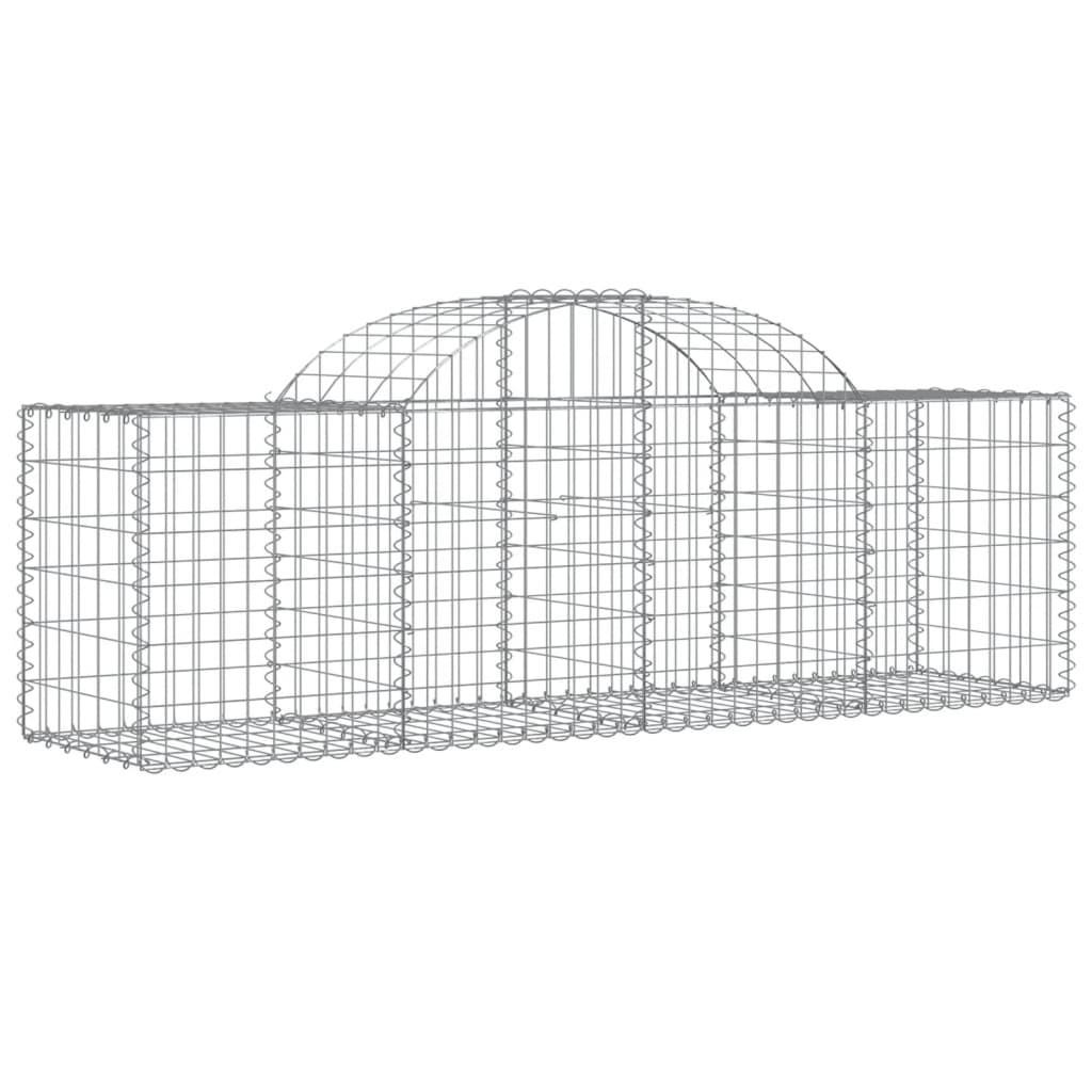 vidaXL Συρματοκιβώτια Τοξωτά 50 τεμ. 200x50x60/80 εκ. Γαλβαν. Ατσάλι