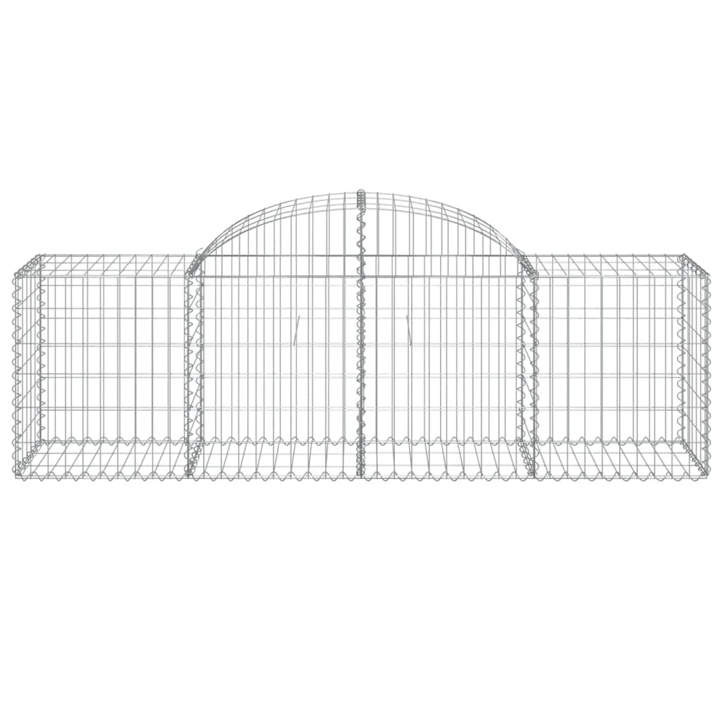 vidaXL Συρματοκιβώτια Τοξωτά 50 τεμ. 200x50x60/80 εκ. Γαλβαν. Ατσάλι