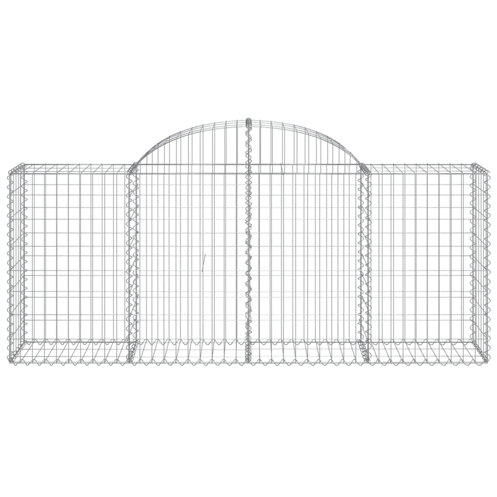 vidaXL Συρματοκιβώτια Τοξωτά 50 τεμ. 200x50x80/100 εκ. Γαλβαν. Ατσάλι
