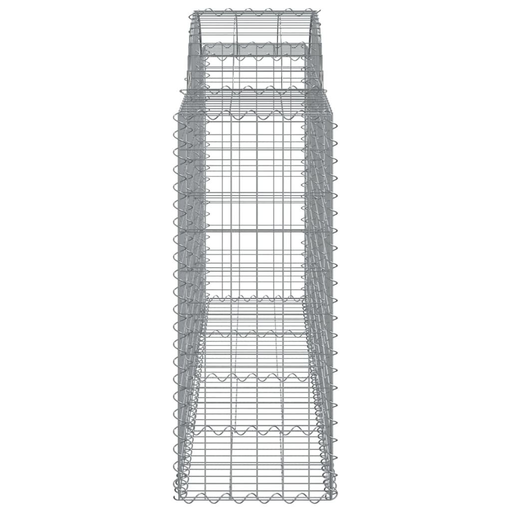 vidaXL Συρματοκιβώτια Τοξωτά 9 τεμ. 200x50x100/120 εκ. Γαλβαν. Ατσάλι