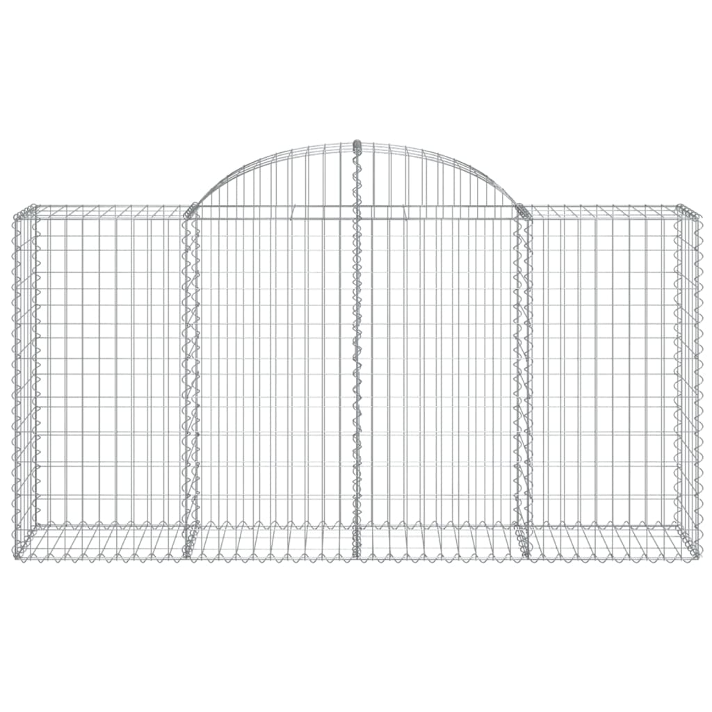 vidaXL Συρματοκιβώτια Τοξωτά 50 τεμ. 200x50x100/120 εκ. Γαλβαν. Ατσάλι