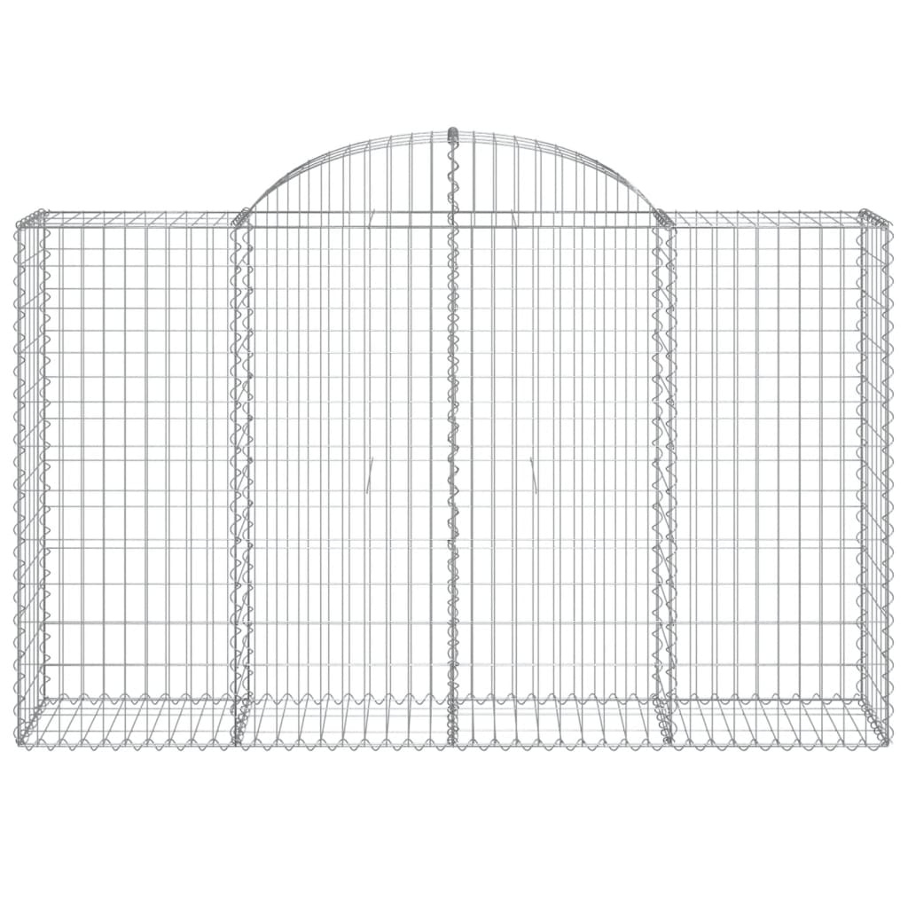 vidaXL Συρματοκιβώτια Τοξωτά 20 τεμ. 200x50x120/140 εκ. Γαλβαν. Ατσάλι