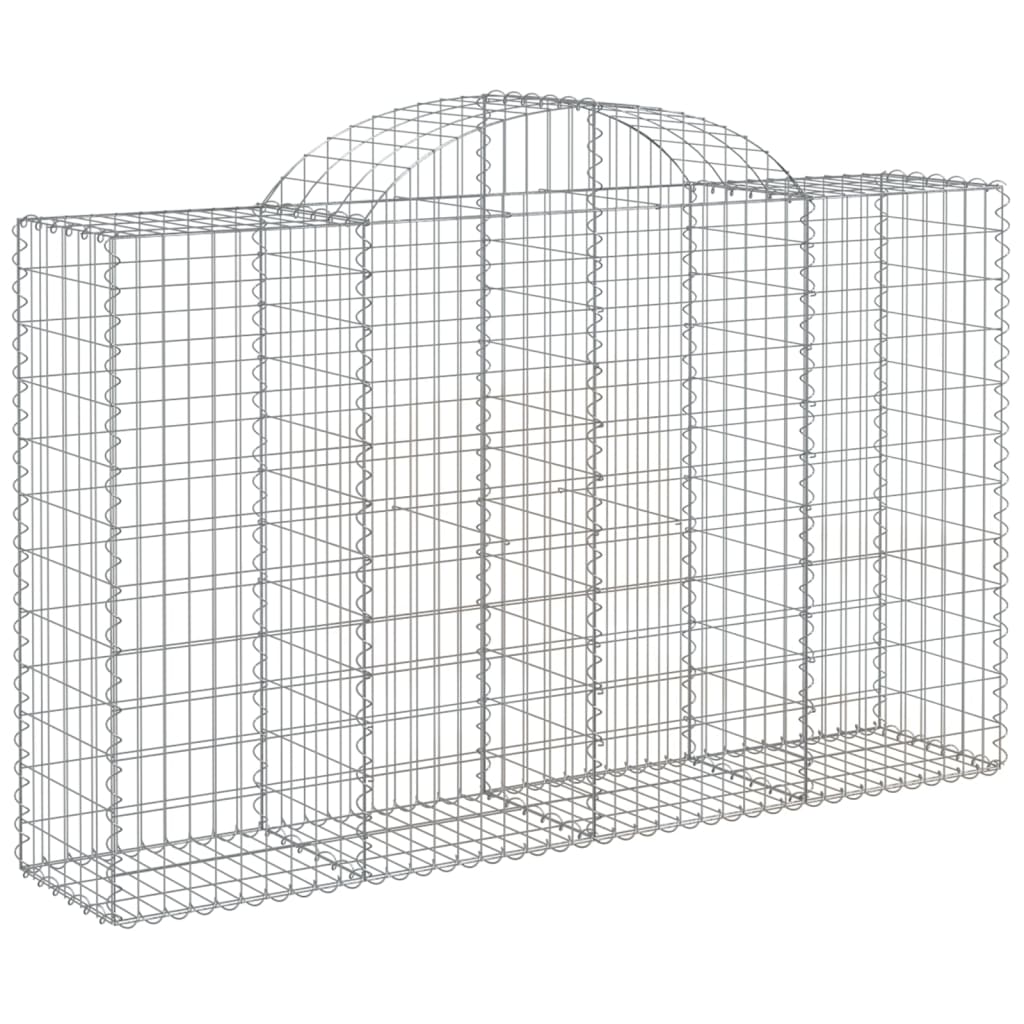 vidaXL Συρματοκιβώτια Τοξωτά 50 τεμ. 200x50x120/140 εκ. Γαλβαν. Ατσάλι