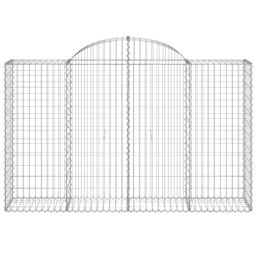 vidaXL Συρματοκιβώτια Τοξωτά 50 τεμ. 200x50x120/140 εκ. Γαλβαν. Ατσάλι