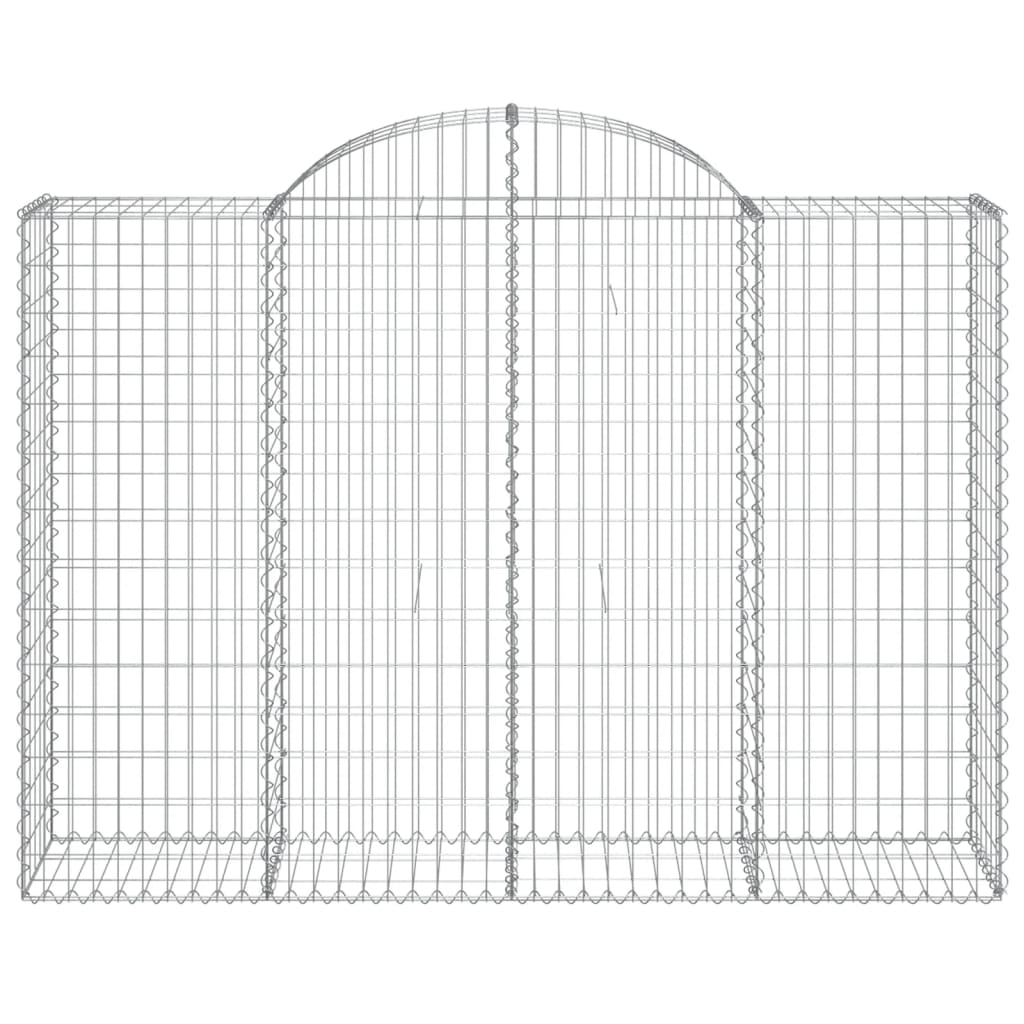 vidaXL Συρματοκιβώτια Τοξωτά 14 τεμ. 200x50x140/160 εκ. Γαλβαν. Ατσάλι