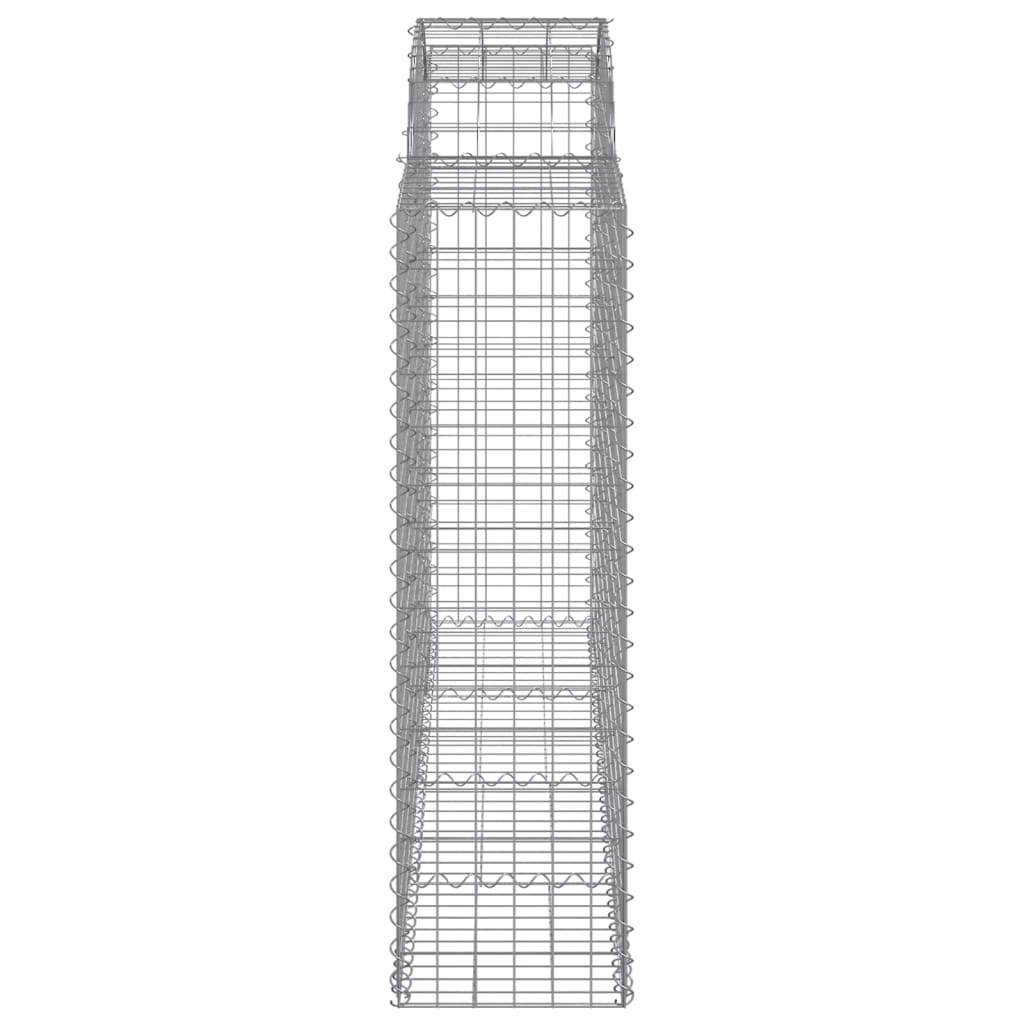 vidaXL Συρματοκιβώτια Τοξωτά 18 τεμ. 200x50x140/160 εκ. Γαλβαν. Ατσάλι