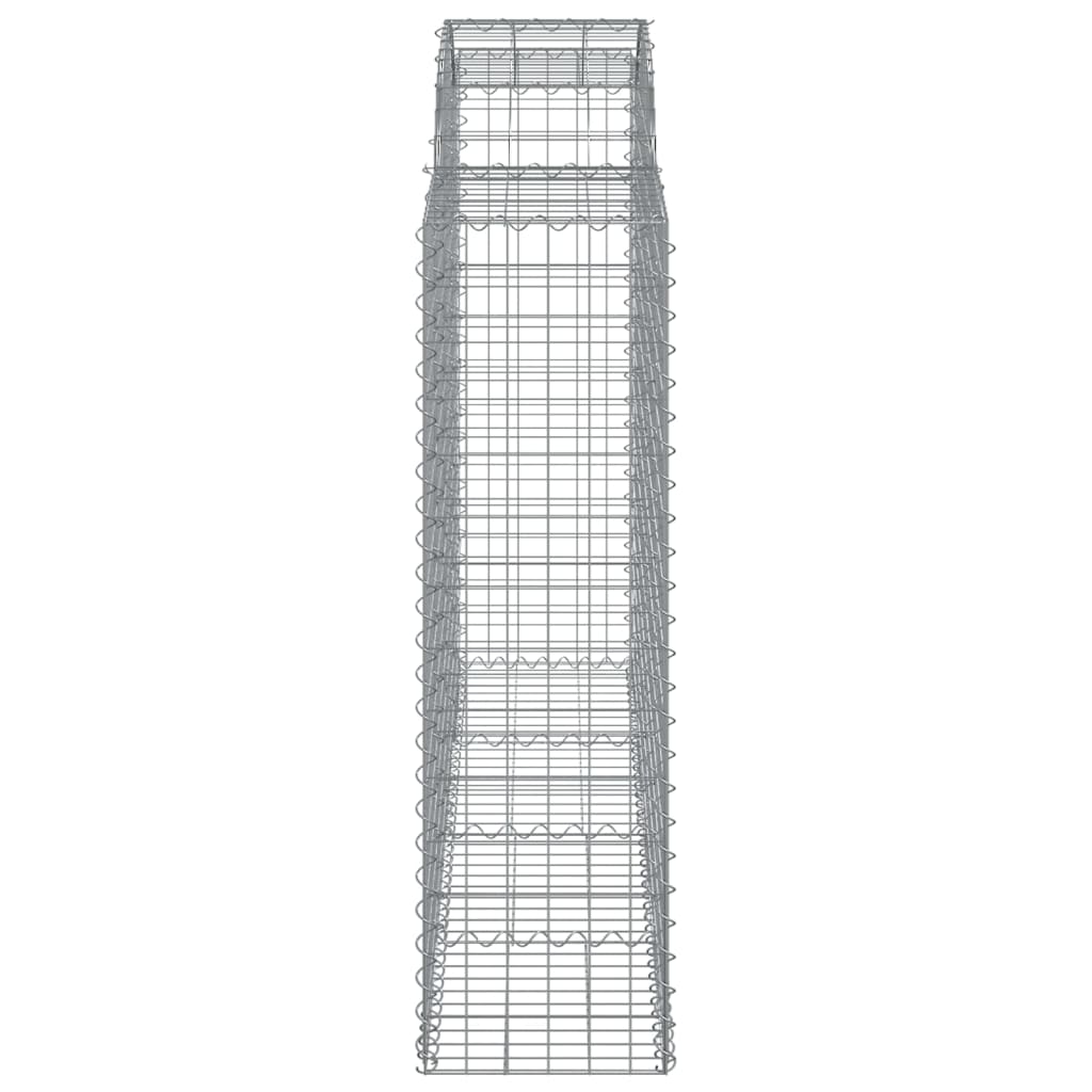 vidaXL Συρματοκιβώτια Τοξωτά 20 τεμ. 200x50x140/160 εκ. Γαλβαν. Ατσάλι