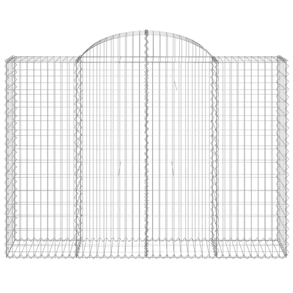 vidaXL Συρματοκιβώτια Τοξωτά 25 τεμ. 200x50x140/160 εκ. Γαλβαν. Ατσάλι