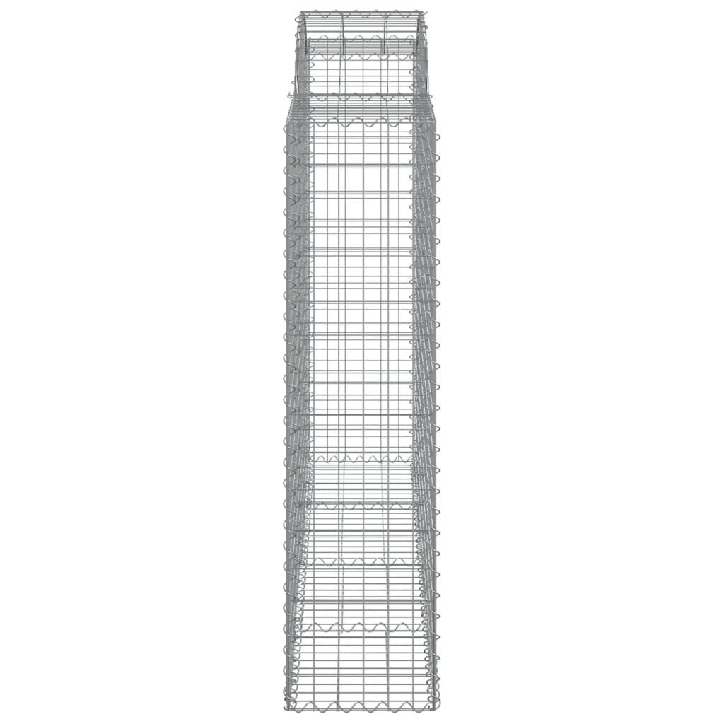 vidaXL Συρματοκιβώτια Τοξωτά 18 τεμ. 200x50x160/180 εκ. Γαλβαν. Ατσάλι