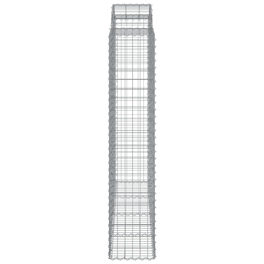 vidaXL Συρματοκιβώτια Τοξωτά 6 τεμ. 200x50x200/220 εκ. Γαλβαν. Ατσάλι