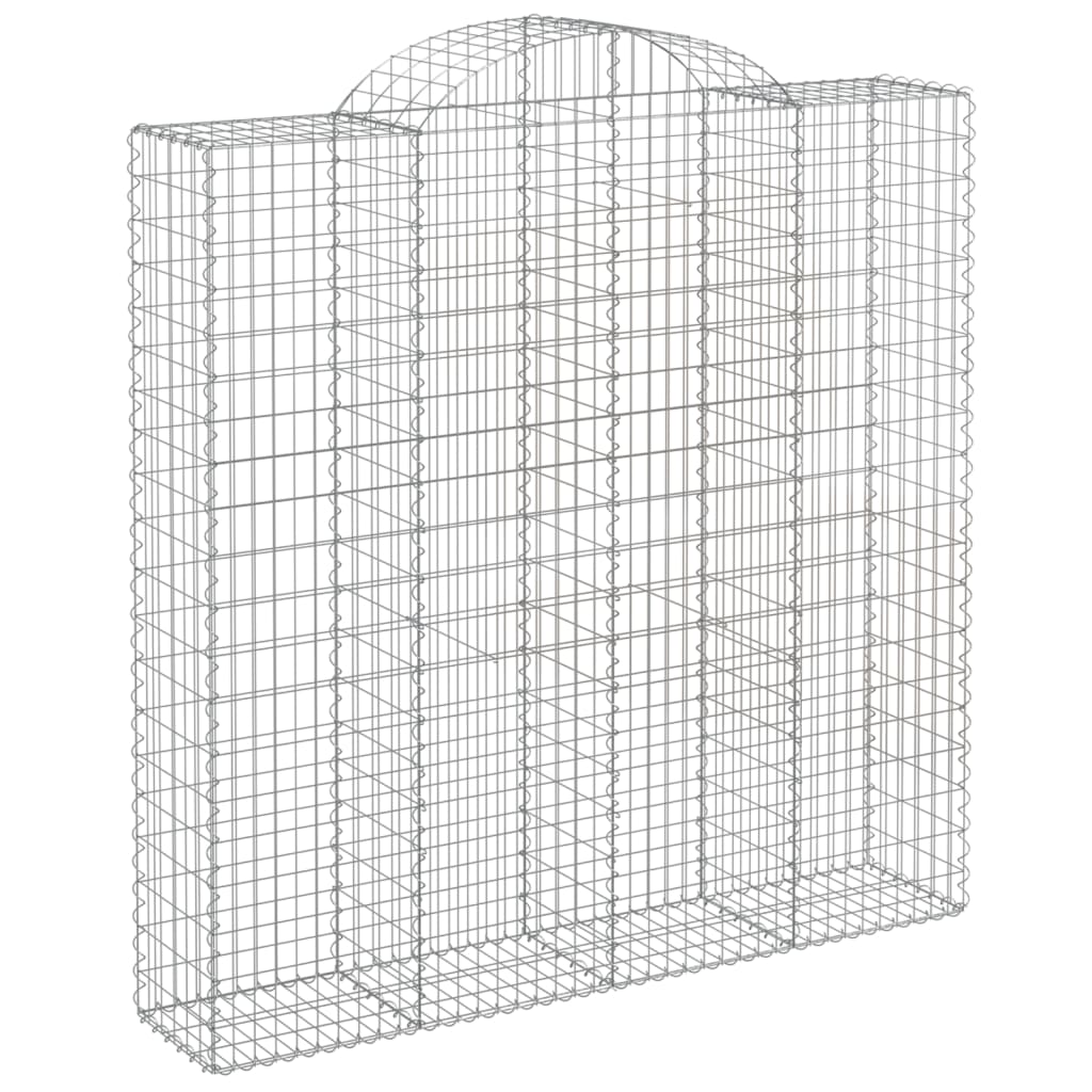 vidaXL Συρματοκιβώτια Τοξωτά 13 τεμ. 200x50x200/220 εκ. Γαλβαν. Ατσάλι