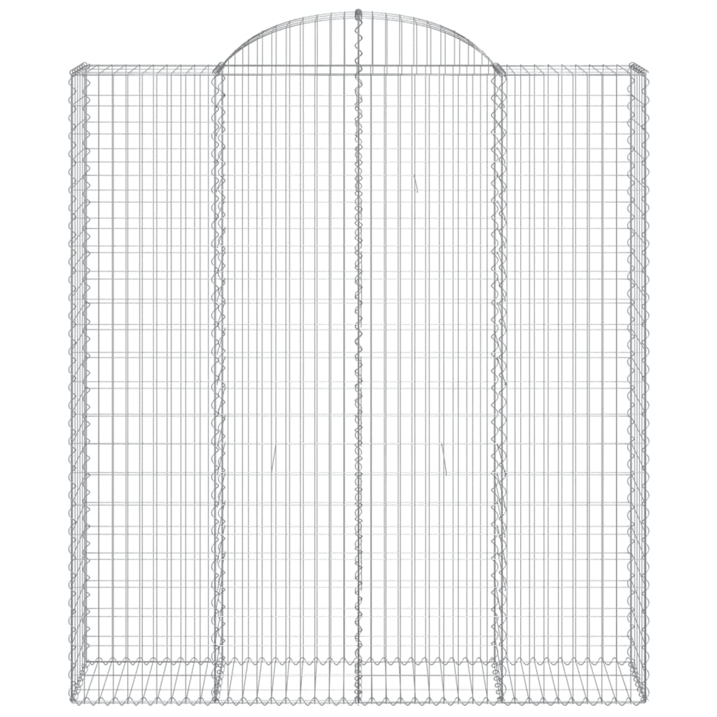 vidaXL Συρματοκιβώτια Τοξωτά 7 τεμ. 200x50x220/240 εκ. Γαλβαν. Ατσάλι