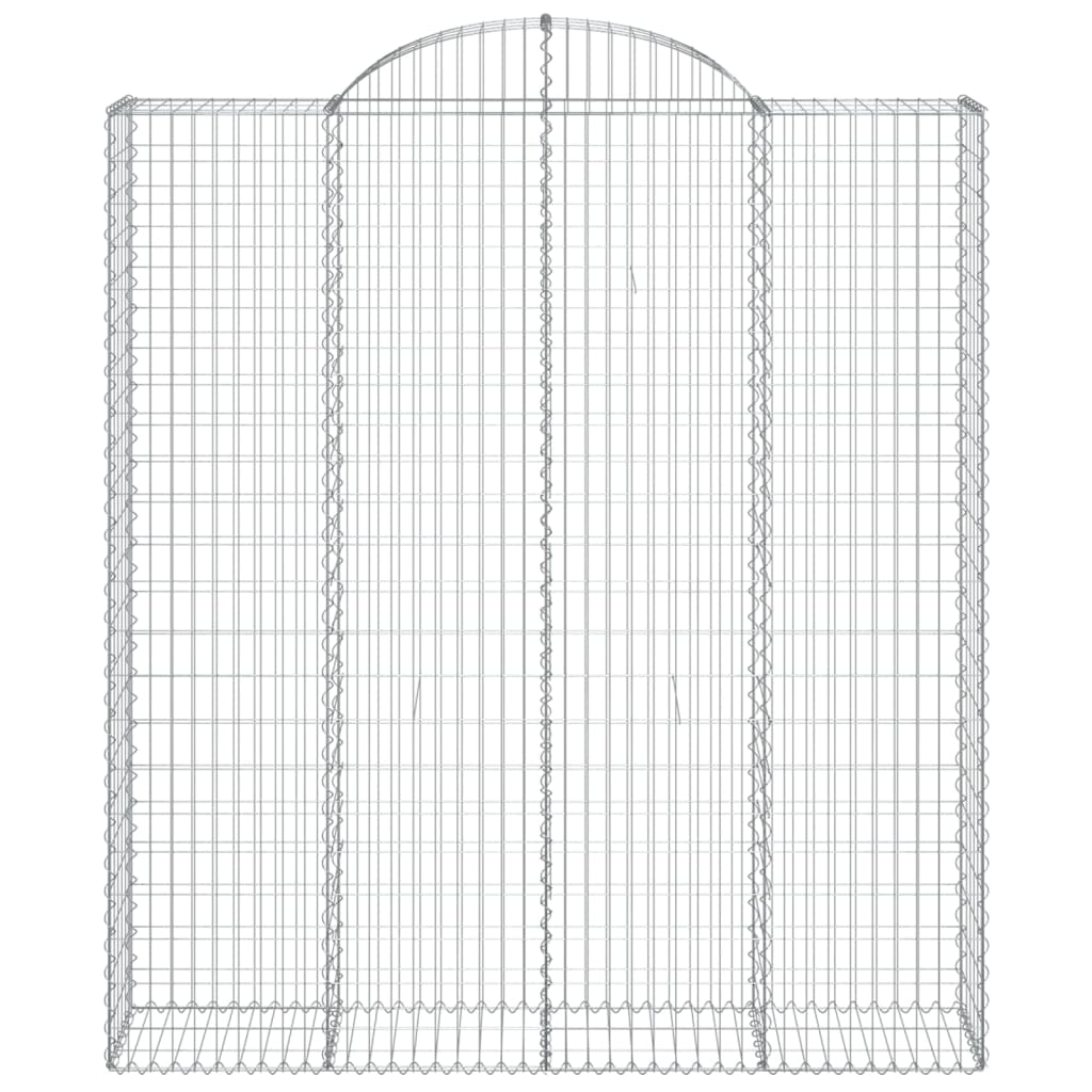 vidaXL Συρματοκιβώτια Τοξωτά 10 τεμ. 200x50x220/240 εκ. Γαλβαν. Ατσάλι