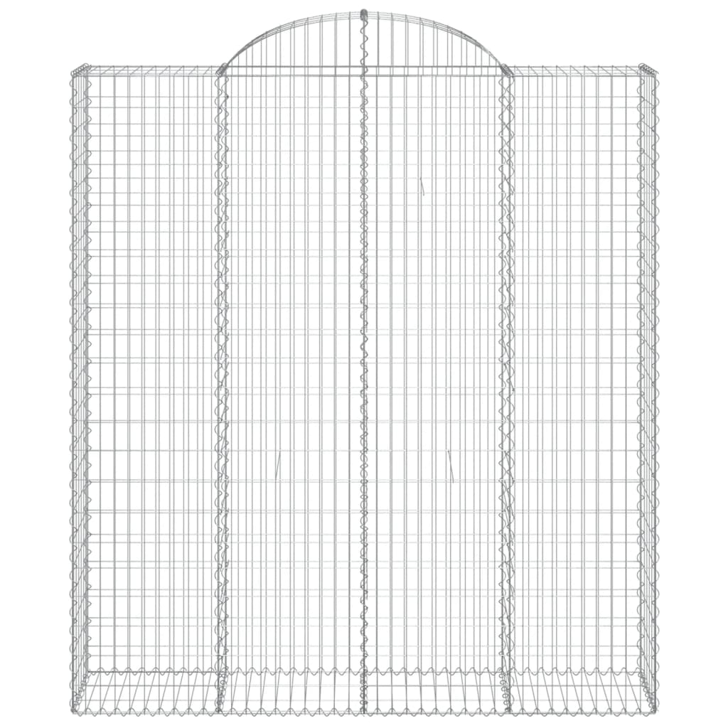 vidaXL Συρματοκιβώτια Τοξωτά 14 τεμ. 200x50x220/240 εκ. Γαλβαν. Ατσάλι