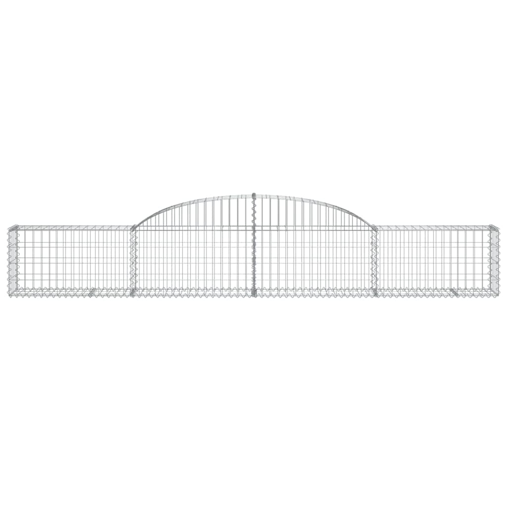 vidaXL Συρματοκιβώτια Τοξωτά 10 τεμ. 300x30x40/60 εκ. Γαλβαν. Ατσάλι