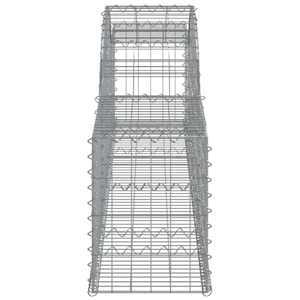 vidaXL Συρματοκιβώτια Τοξωτά 10 τεμ. 300x30x40/60 εκ. Γαλβαν. Ατσάλι