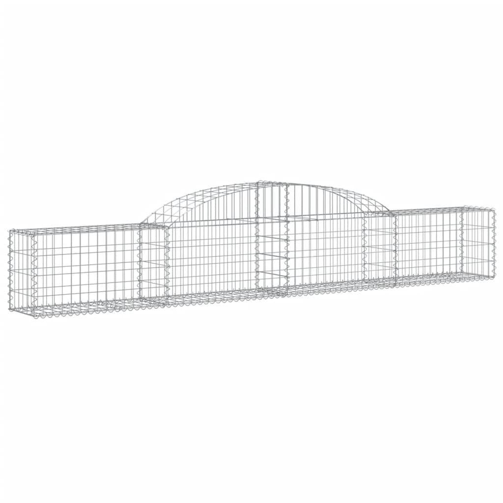 vidaXL Συρματοκιβώτια Τοξωτά 13 τεμ. 300x30x40/60 εκ. Γαλβαν. Ατσάλι