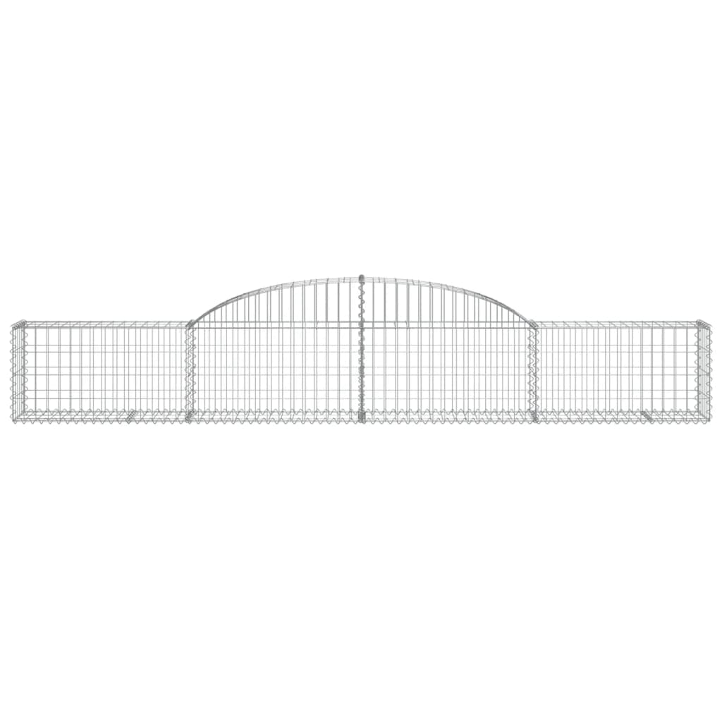 vidaXL Συρματοκιβώτια Τοξωτά 13 τεμ. 300x30x40/60 εκ. Γαλβαν. Ατσάλι