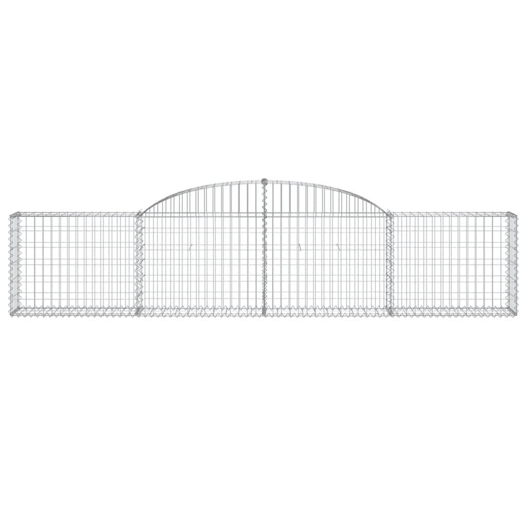 vidaXL Συρματοκιβώτια Τοξωτά 20 τεμ. 300x30x60/80 εκ. Γαλβαν. Ατσάλι