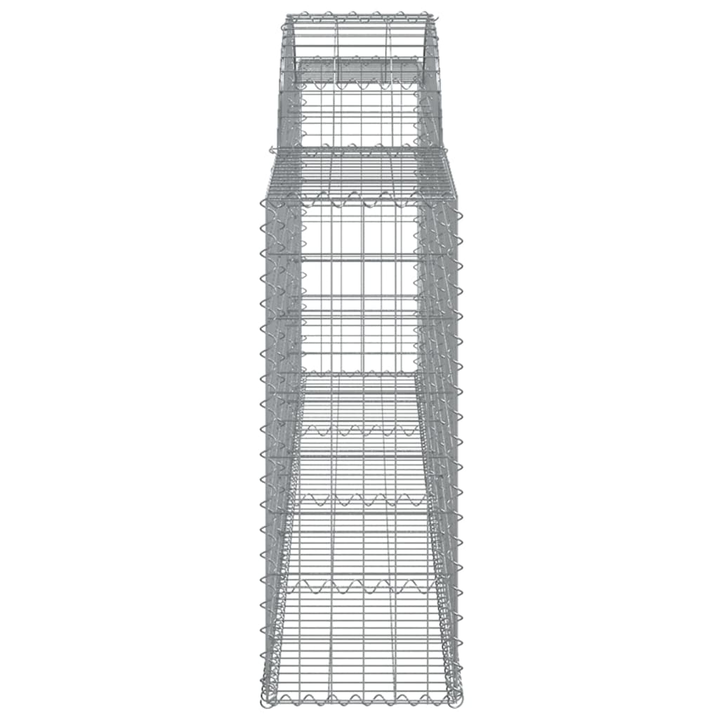 vidaXL Συρματοκιβώτια Τοξωτά 25 τεμ. 300x30x80/100 εκ. Γαλβαν. Ατσάλι