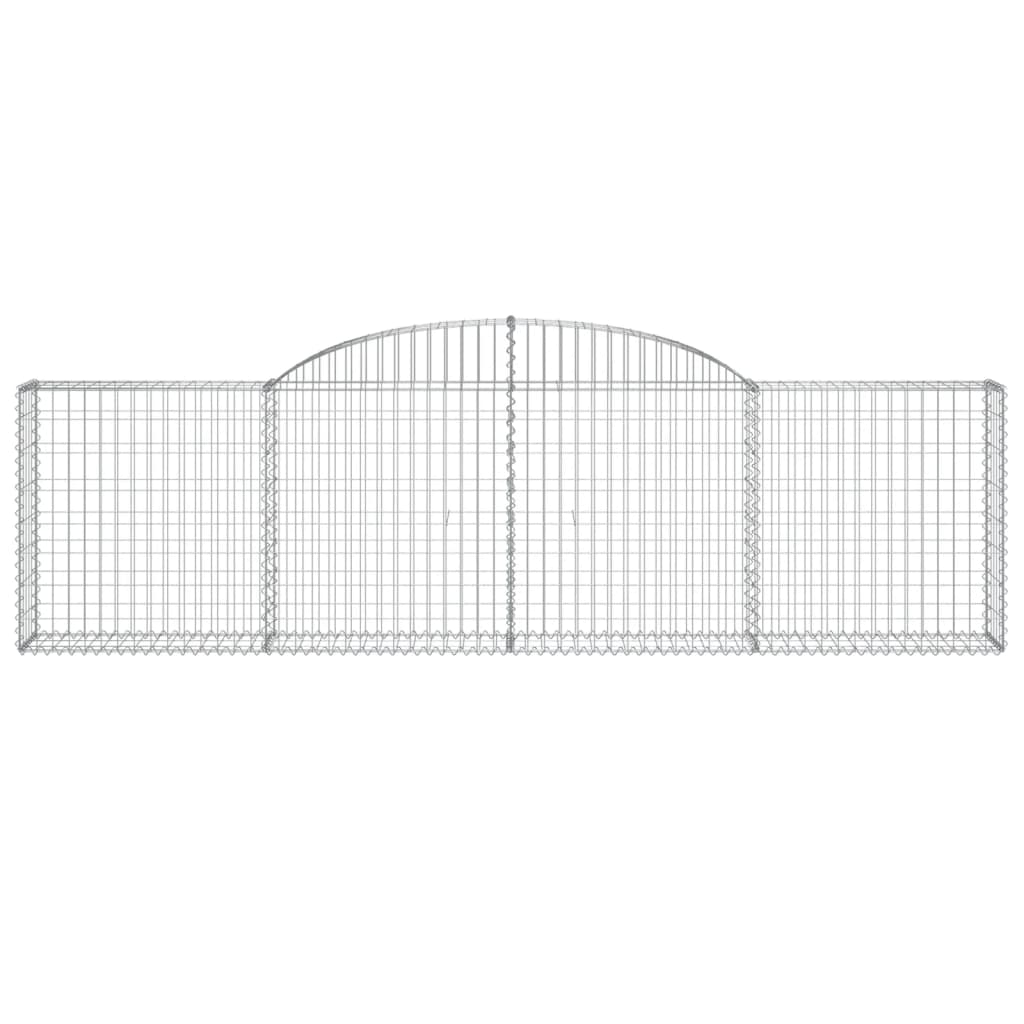 vidaXL Συρματοκιβώτια Τοξωτά 30 τεμ. 300x30x80/100 εκ. Γαλβαν. Ατσάλι