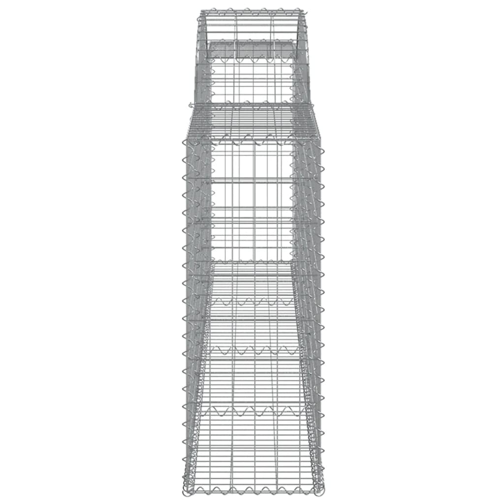 vidaXL Συρματοκιβώτια Τοξωτά 30 τεμ. 300x30x80/100 εκ. Γαλβαν. Ατσάλι