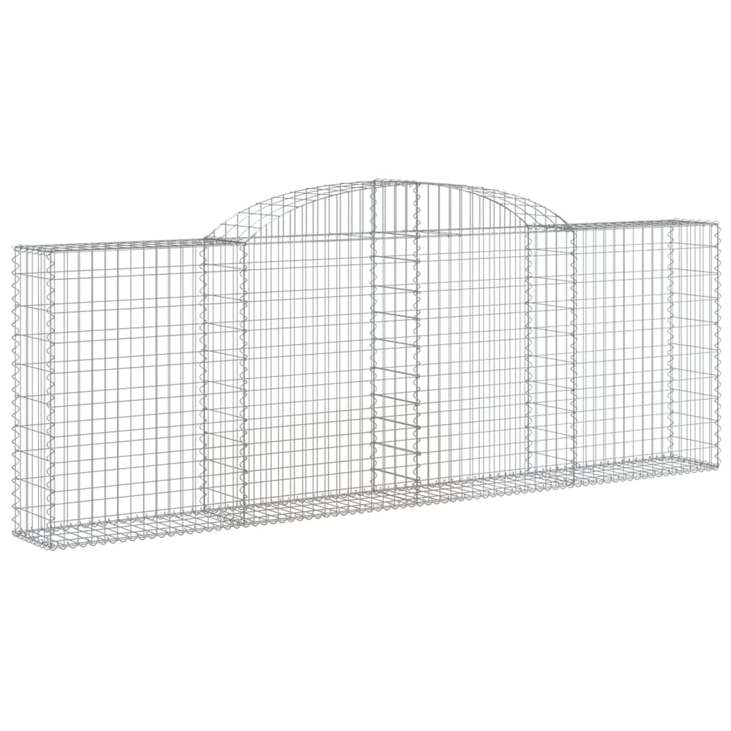 vidaXL Συρματοκιβώτια Τοξωτά 30 τεμ. 300x30x100/120 εκ. Γαλβαν. Ατσάλι