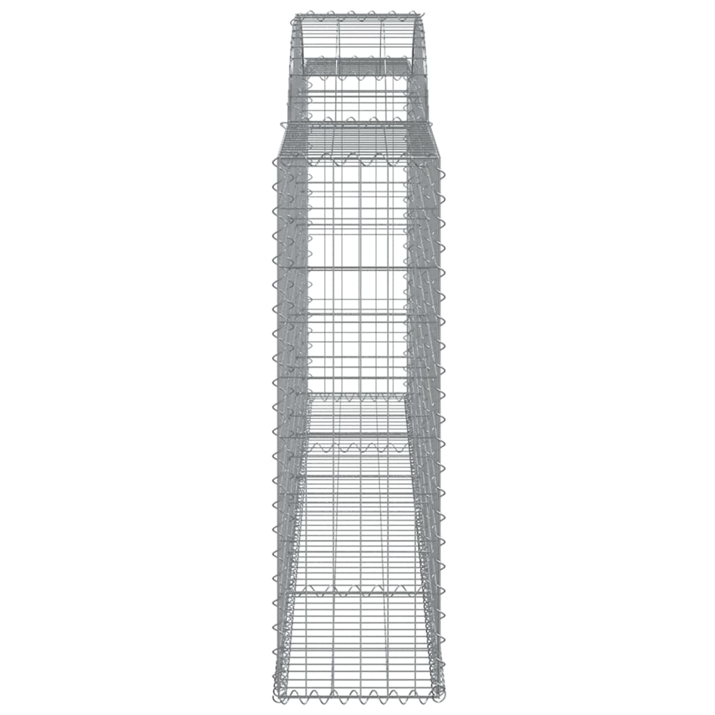 vidaXL Συρματοκιβώτια Τοξωτά 30 τεμ. 300x30x100/120 εκ. Γαλβαν. Ατσάλι