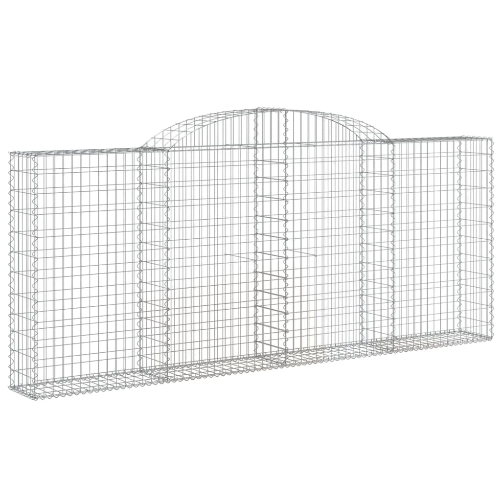 vidaXL Συρματοκιβώτια Τοξωτά 20 τεμ. 300x30x120/140 εκ. Γαλβαν. Ατσάλι