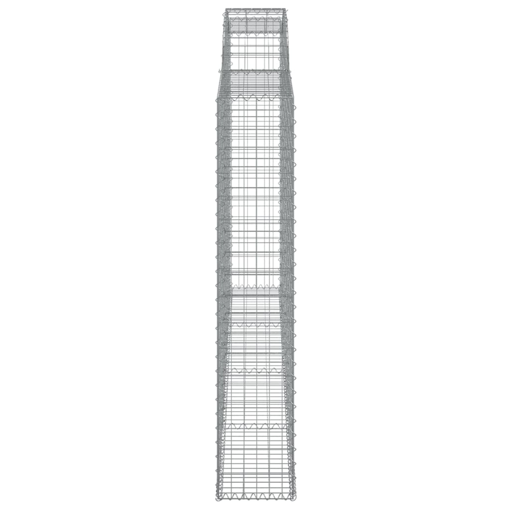 vidaXL Συρματοκιβώτια Τοξωτά 3 τεμ. 300x30x160/180 εκ. Γαλβαν. Ατσάλι