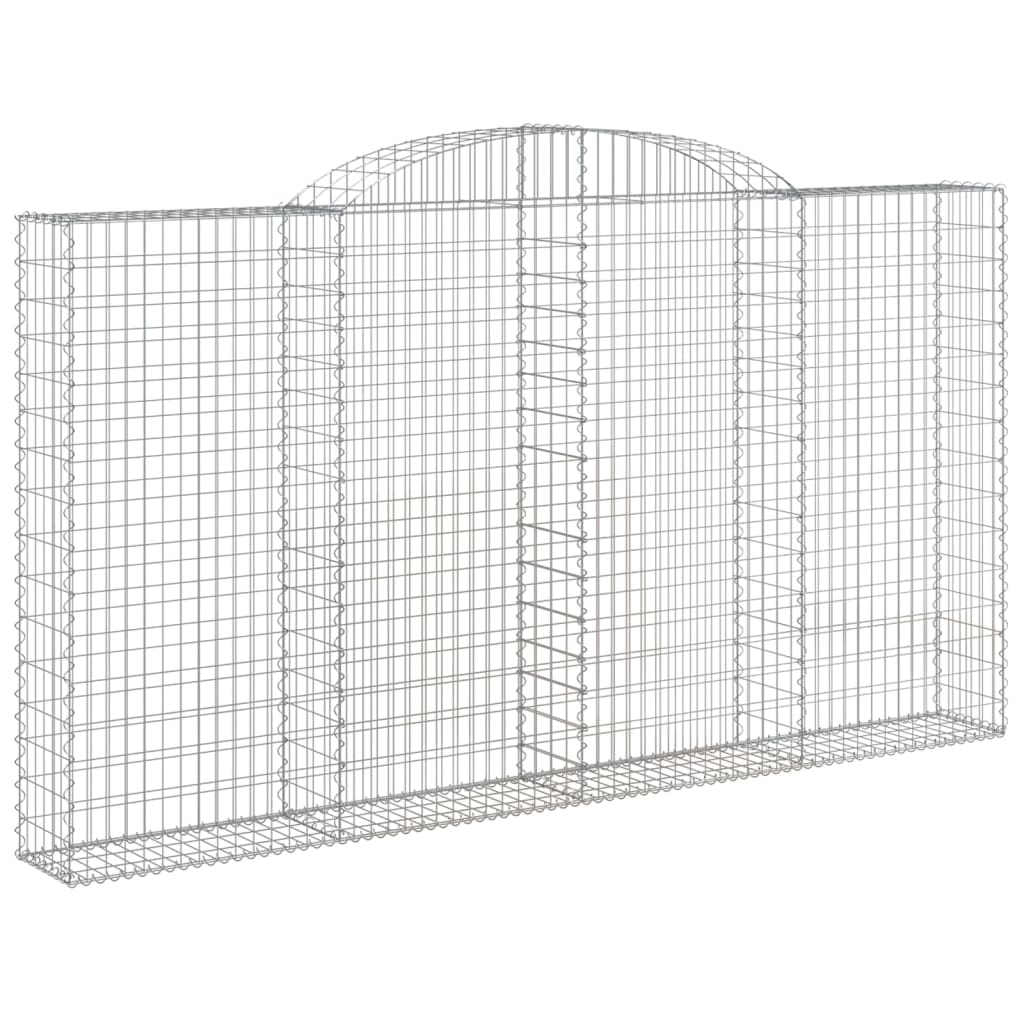 vidaXL Συρματοκιβώτια Τοξωτά 6 τεμ. 300x30x160/180 εκ. Γαλβαν. Ατσάλι