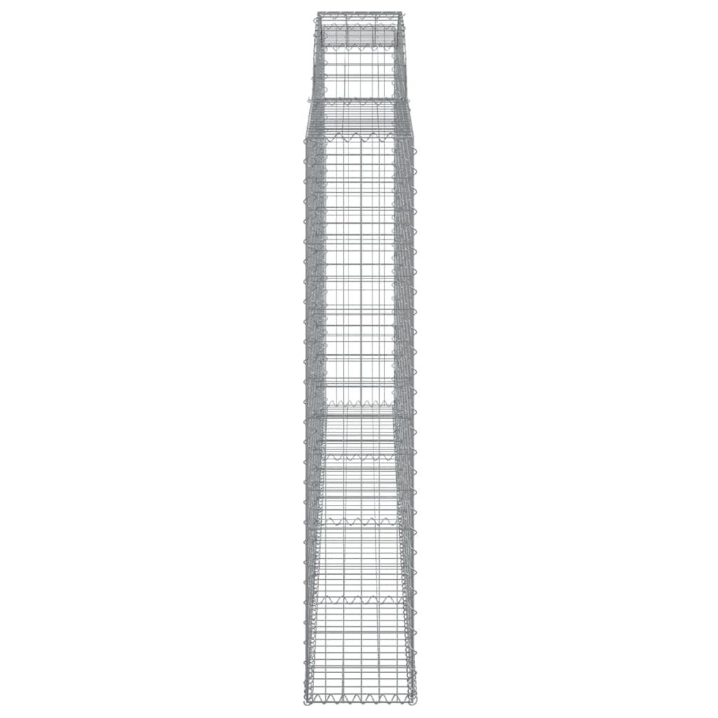 vidaXL Συρματοκιβώτια Τοξωτά 6 τεμ. 300x30x160/180 εκ. Γαλβαν. Ατσάλι