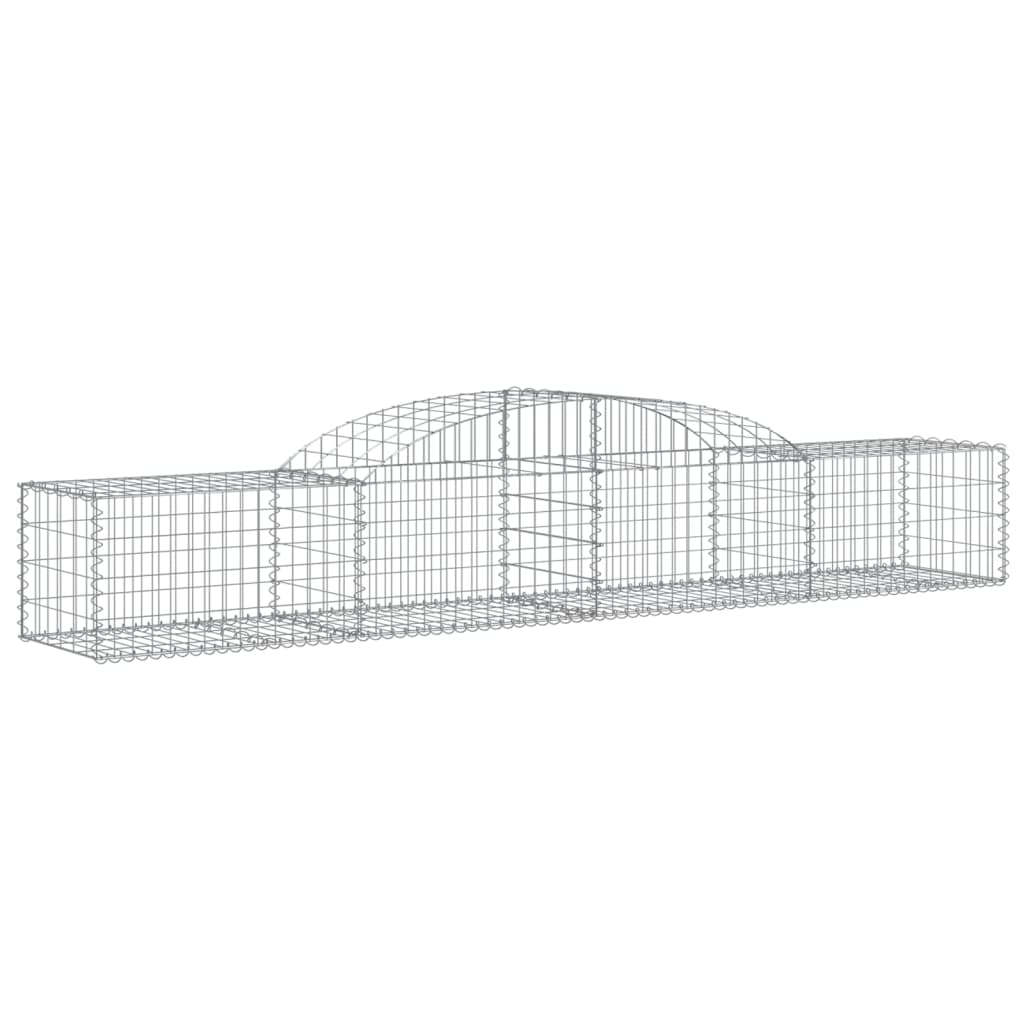 vidaXL Συρματοκιβώτια Τοξωτά 25 τεμ. 300x50x40/60 εκ. Γαλβαν. Ατσάλι