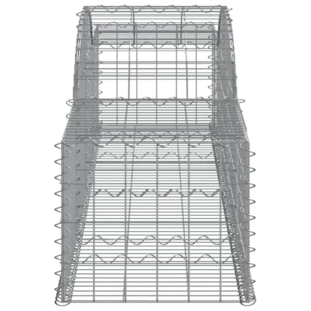 vidaXL Συρματοκιβώτια Τοξωτά 25 τεμ. 300x50x40/60 εκ. Γαλβαν. Ατσάλι