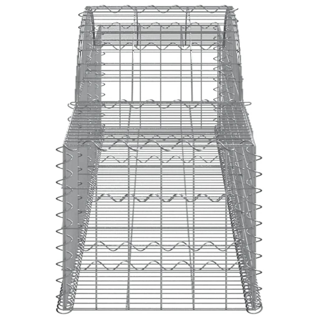 vidaXL Συρματοκιβώτια Τοξωτά 30 τεμ. 300x50x40/60 εκ. Γαλβαν. Ατσάλι