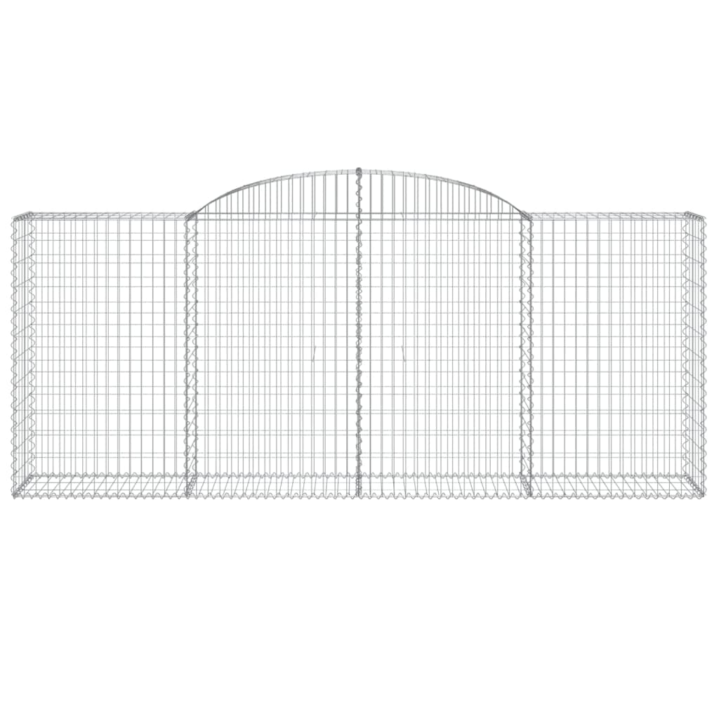 vidaXL Συρματοκιβώτια Τοξωτά 13 τεμ. 300x50x120/140 εκ. Γαλβαν. Ατσάλι
