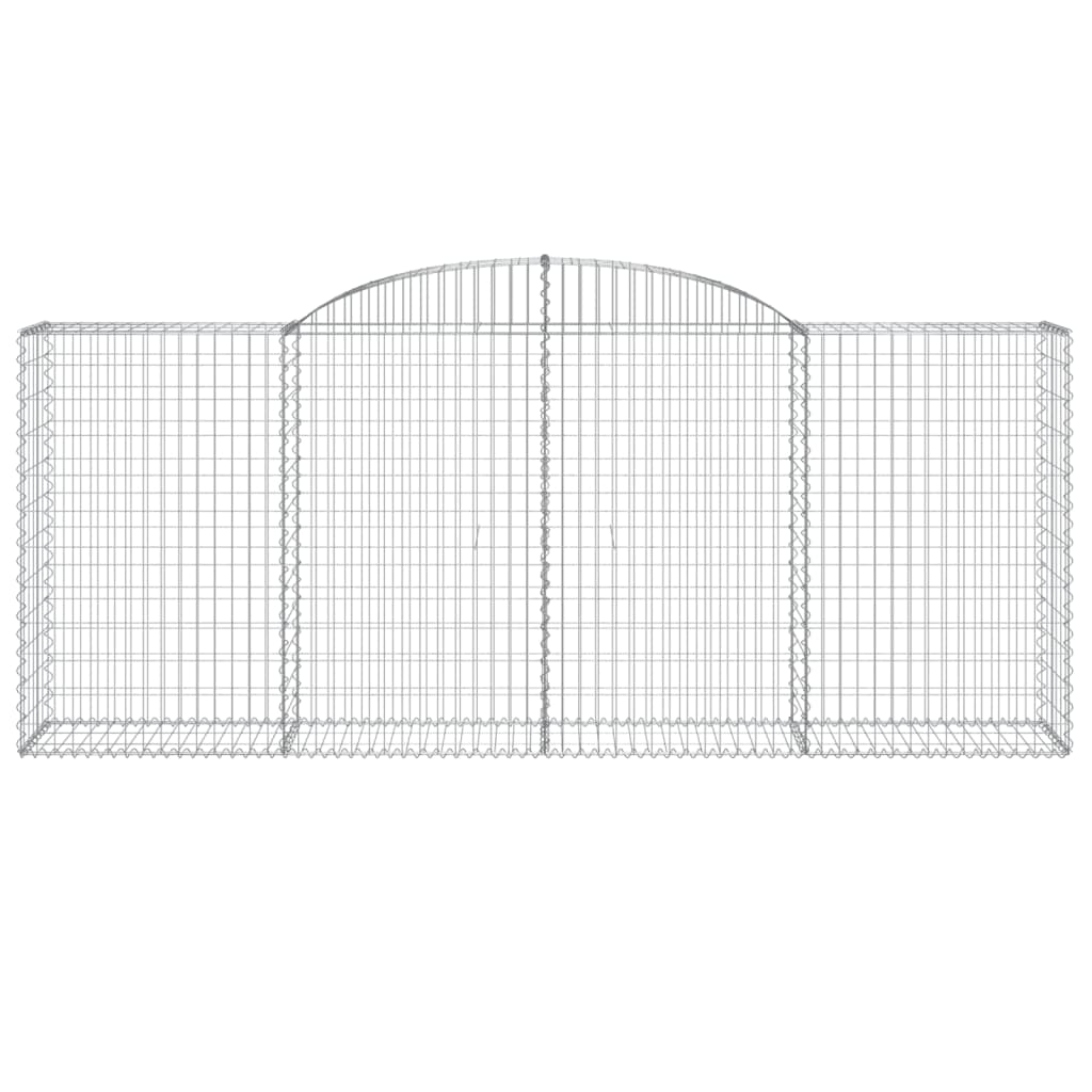 vidaXL Συρματοκιβώτια Τοξωτά 15 τεμ. 300x50x120/140 εκ. Γαλβαν. Ατσάλι
