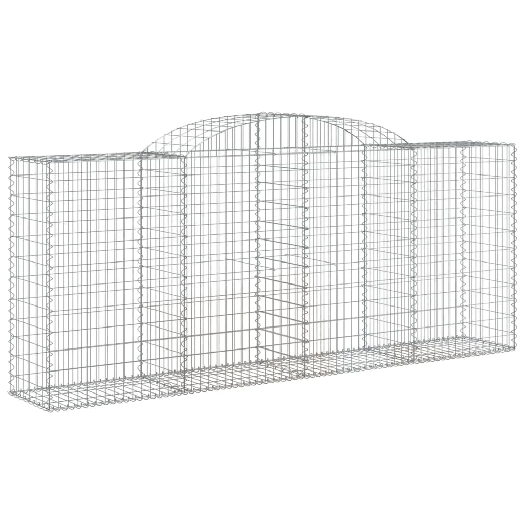 vidaXL Συρματοκιβώτια Τοξωτά 17 τεμ. 300x50x120/120 εκ. Γαλβαν. Ατσάλι