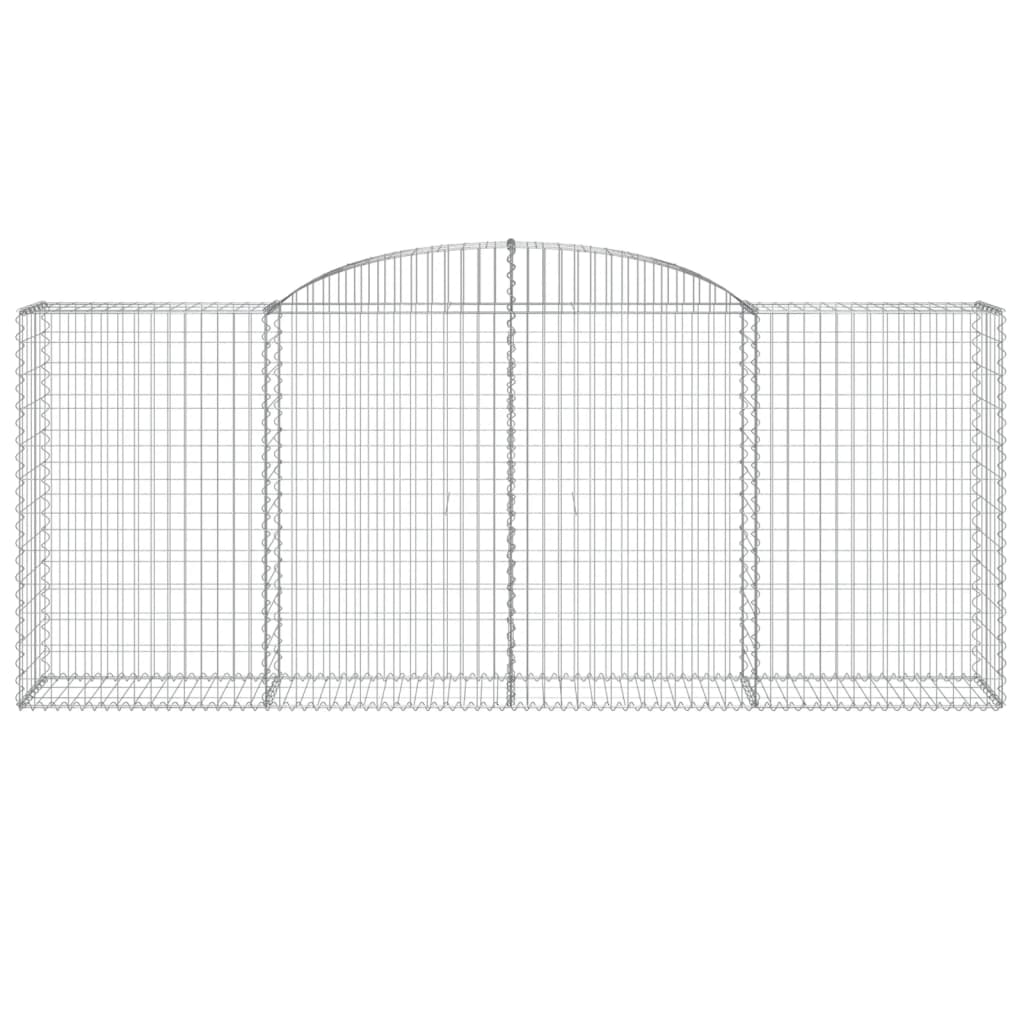 vidaXL Συρματοκιβώτια Τοξωτά 17 τεμ. 300x50x120/120 εκ. Γαλβαν. Ατσάλι