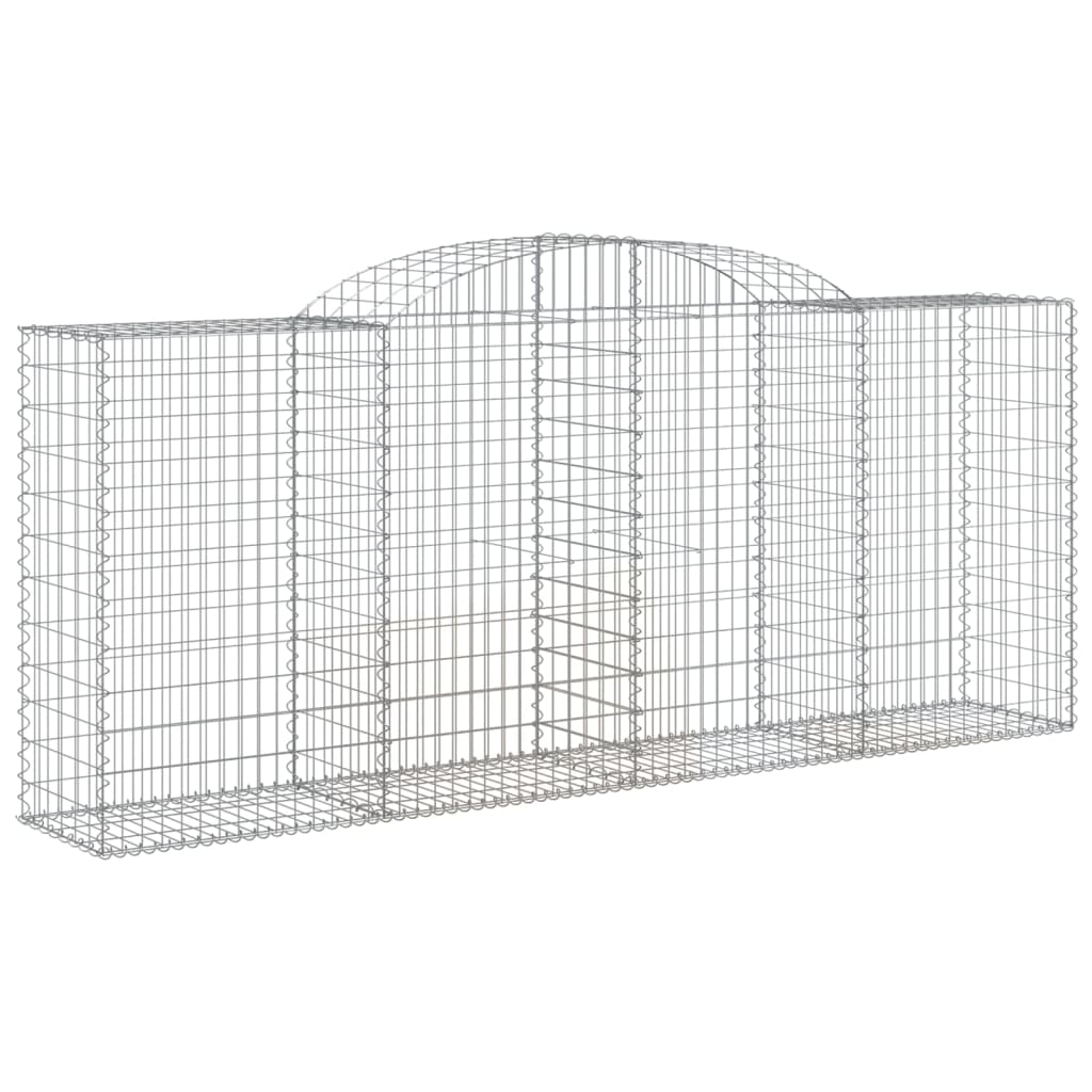 vidaXL Συρματοκιβώτια Τοξωτά 30 τεμ. 300x50x120/140 εκ. Γαλβαν. Ατσάλι