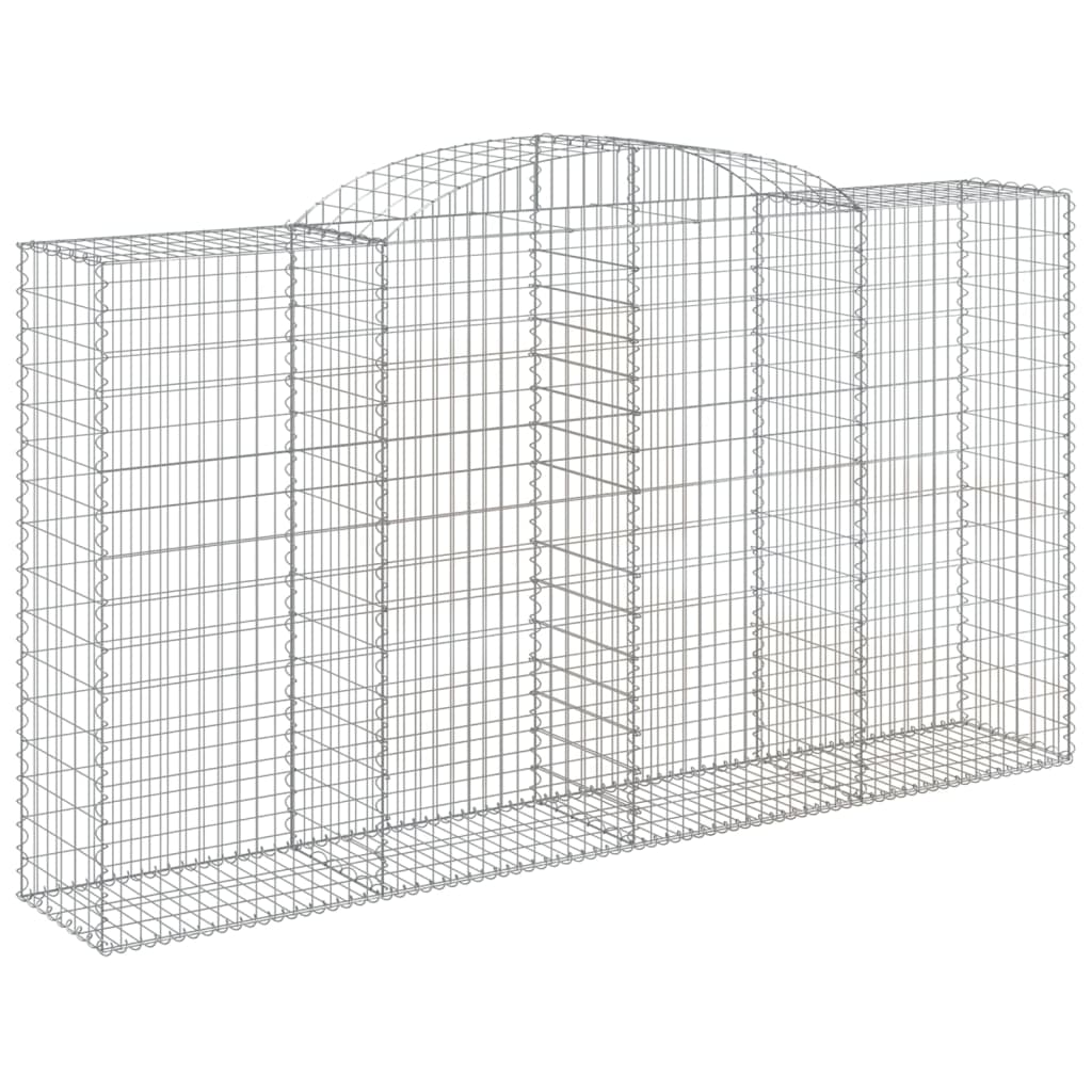 vidaXL Συρματοκιβώτια Τοξωτά 7 τεμ. 300x50x160/1800 εκ. Γαλβαν. Ατσάλι