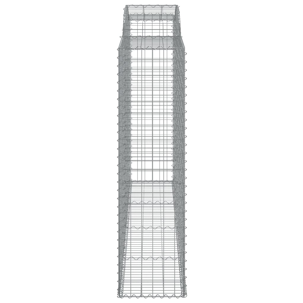 vidaXL Συρματοκιβώτια Τοξωτά 8 τεμ. 300x50x180/200 εκ. Γαλβαν. Ατσάλι